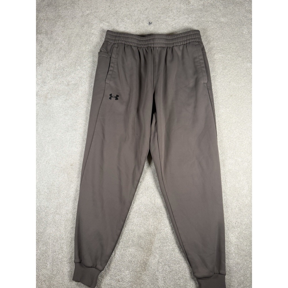 Under Armour Sweatpants Mens XL Taupe Loose Coldgear Tapered Performance Jogger